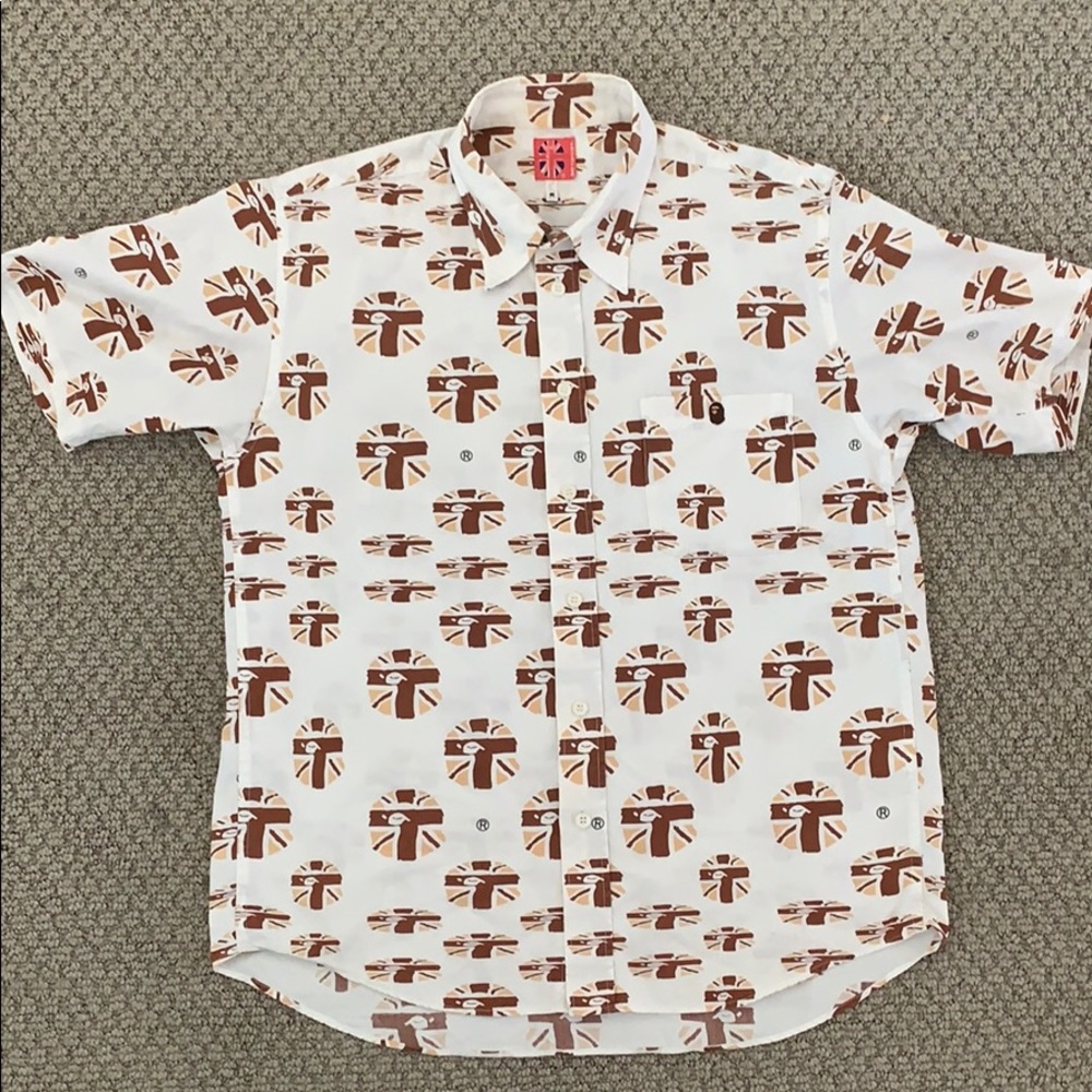 Bape short sleeve button up